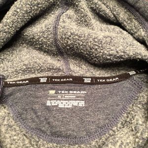 Trek Gear Gray Hoodie, light fleece lining, XL